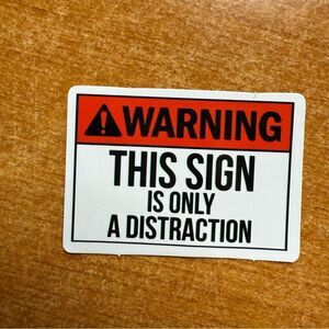 Warning Sign Sticker‎